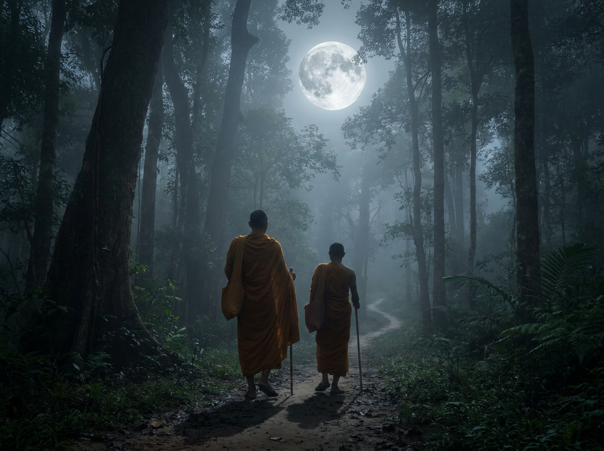 Fleeing in the Moonlight