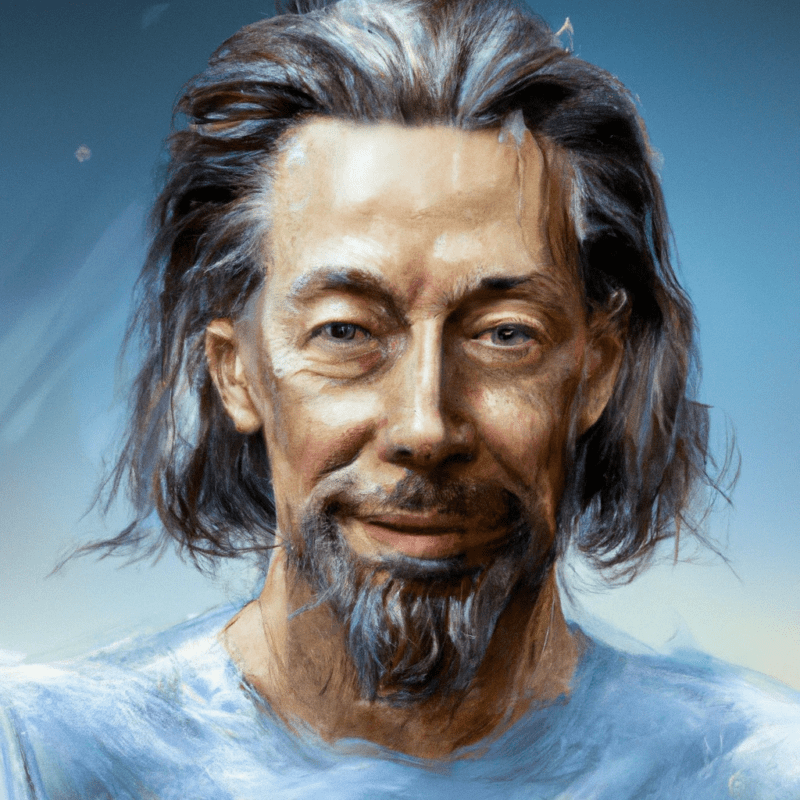 Alan Watts by Dall-E 2