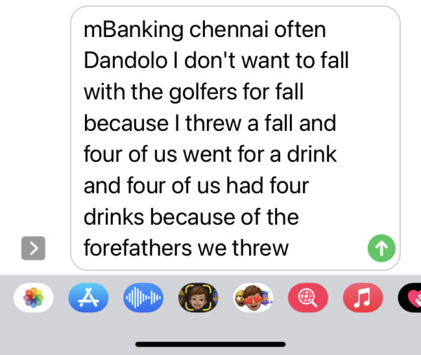 mBanking in Chennai Dandolo bye Siri