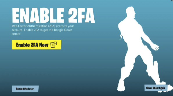 Fortnite 2 Factor Authentication Opt In Scam