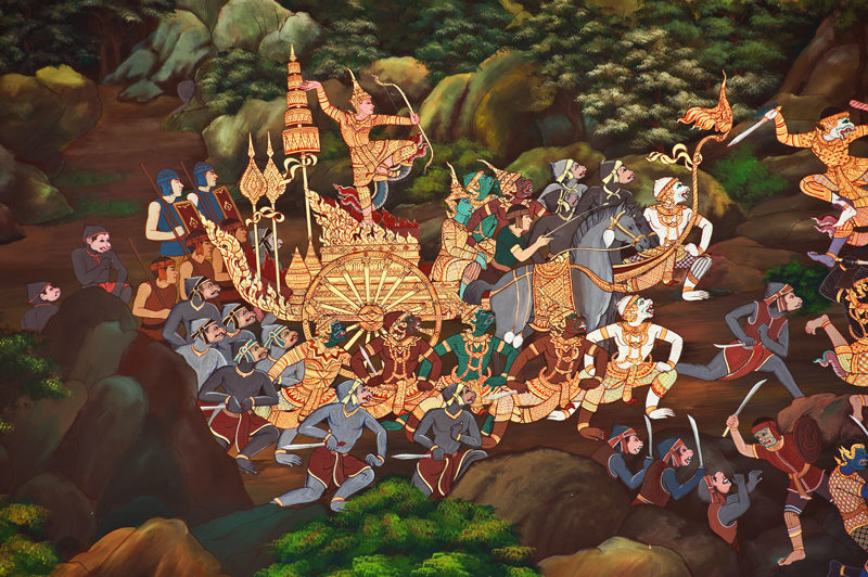 Ramayana Epic Thai Ramakien Wall Mural