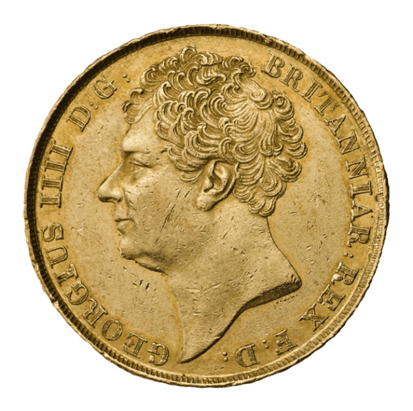 Rare George IV Sovereign No Laurel