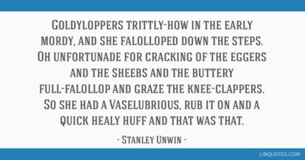 Stanley Unwin Intentional Bad Grammar