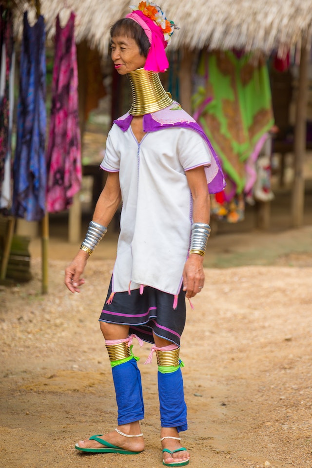 Thai Long Neck Hill Tribe Indigenous People