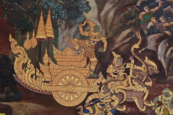 Thai Ramakien Pra Ram on his Chariot