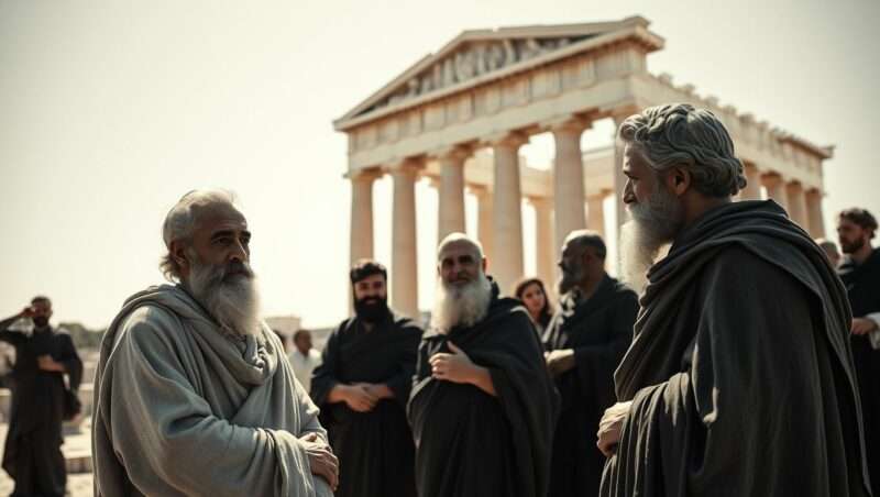 Ancient Greek Philosophers - AI Art made using Stable Diffusion