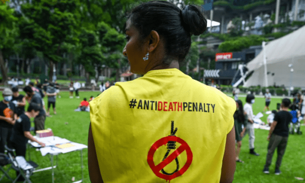 Singaporean anti death sentence protester