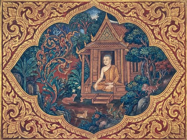 Maricha the reformed hermit in Rattanakosin Thai art style