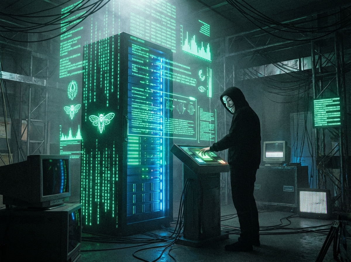 Glowing server rack representing powerful local LLM