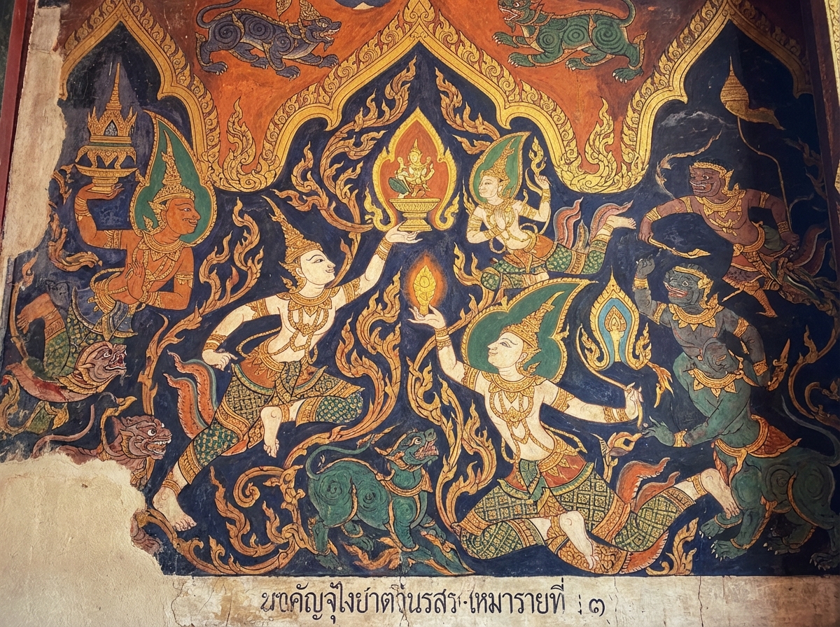 Samudaya craving and Mara in Thai Rattanakosin style